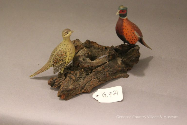 Miniature Ringed Necked Pheasant carving