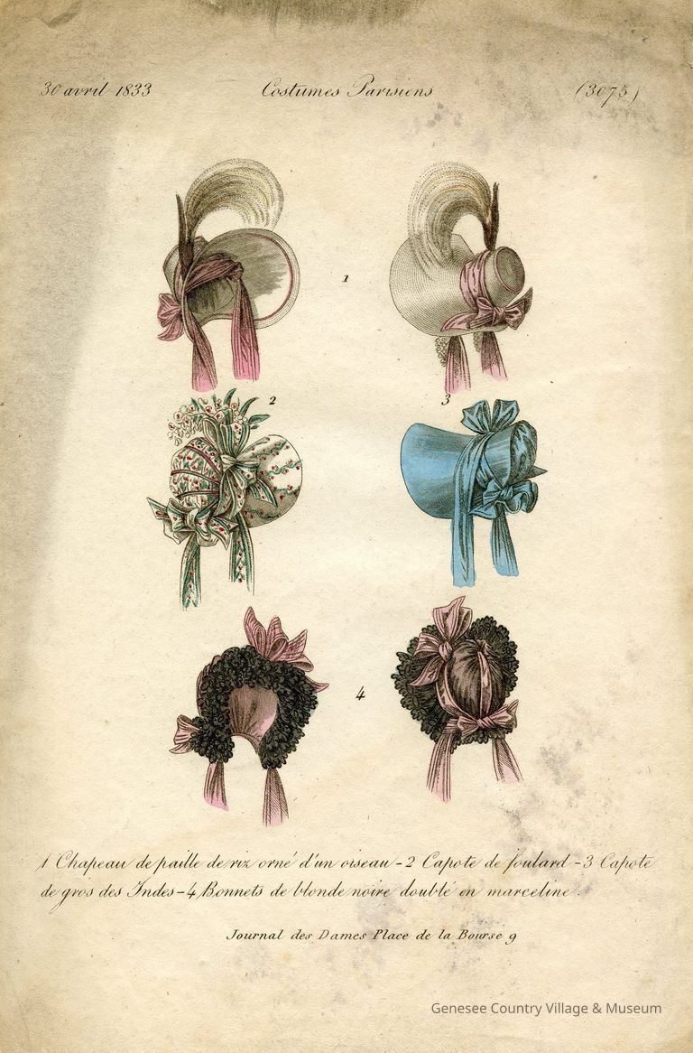 4 Bonnets, 2 Front and Back
