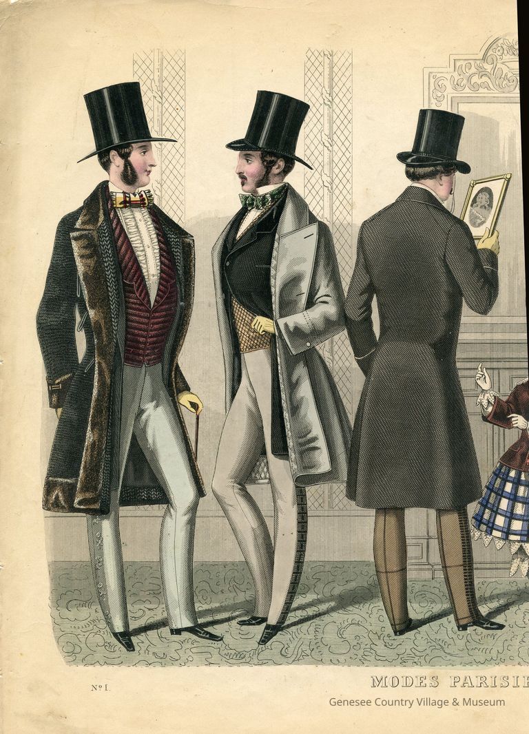 6 Men and Boy in Parlor with Green Carpet
