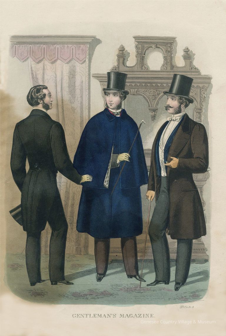 3 Men, One in Blue Cloak
