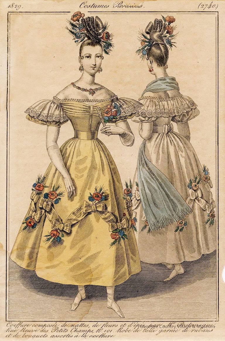 2 Ladies, Ball Dress Front and Back