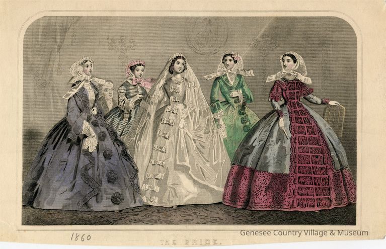 Bride and Friends in a Parlor