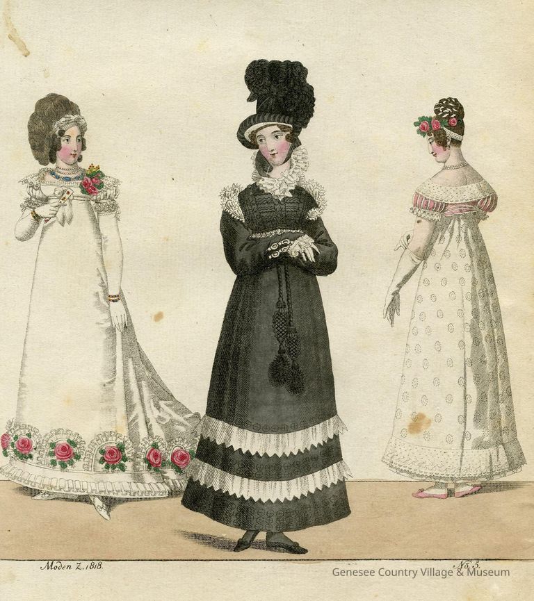 3 Ladies, Full Dress, Half Mourning and Evening Dress