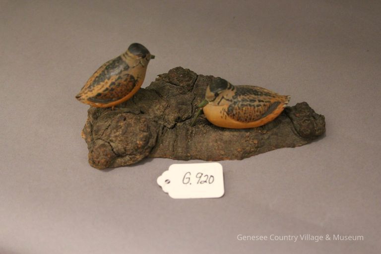 Miniature Woodcock carving