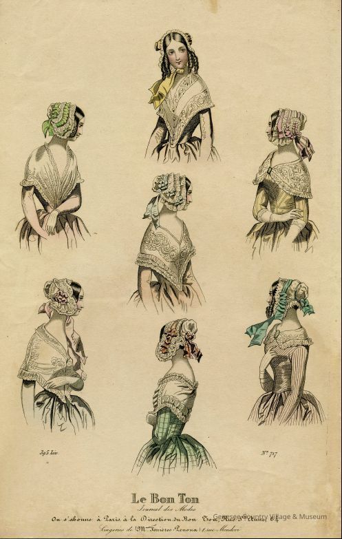 7 Torsos Displaying Muslin Pelerines
