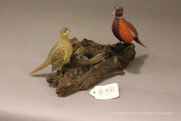 Miniature Ringed Necked Pheasant carving - Image 2