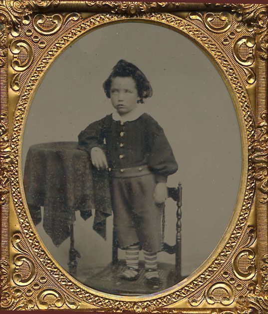 Boy with Stripey Stockings