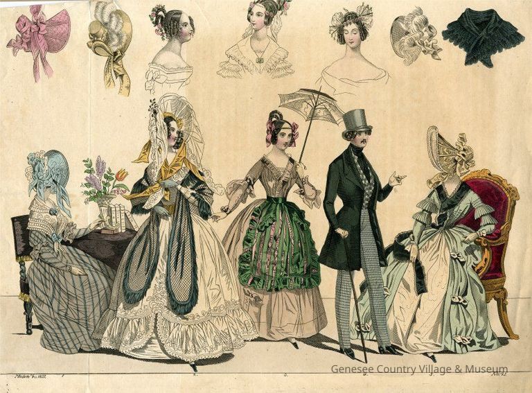 1 Man in Frock Coat, 4 Ladies, and 7 Accessory - Image 2
