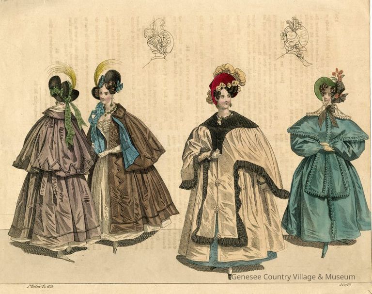 4 Ladies in Hem-Length Mantles