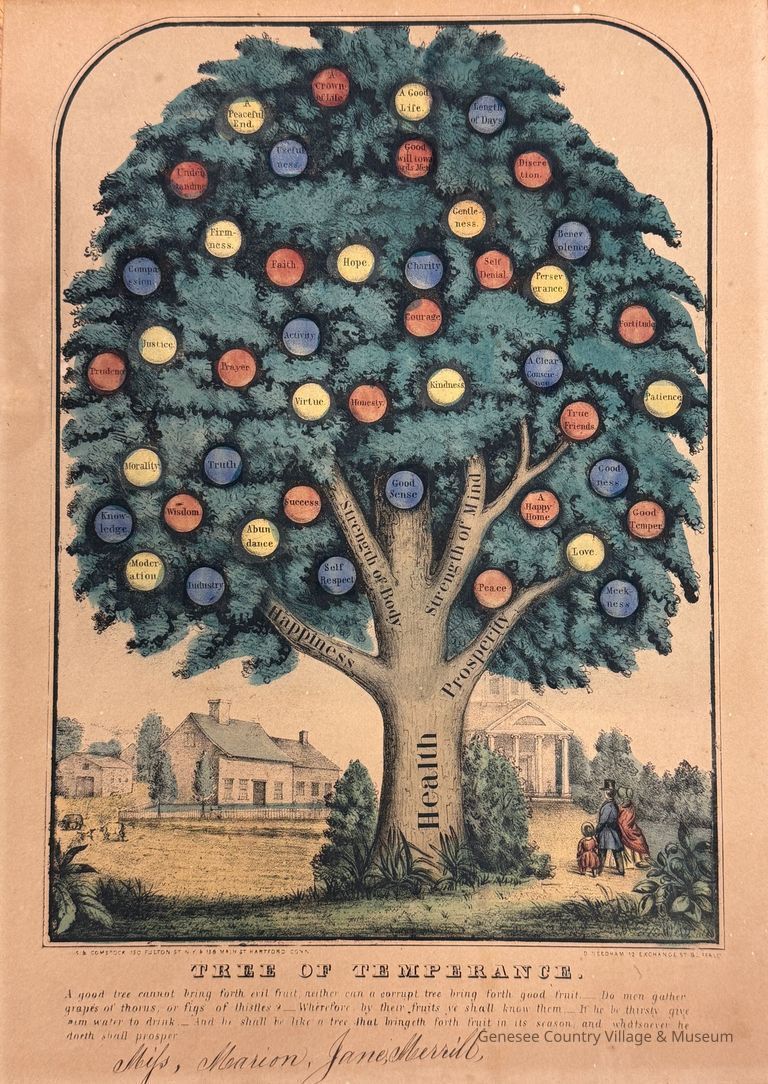 Lithograph, Tree of Temperance