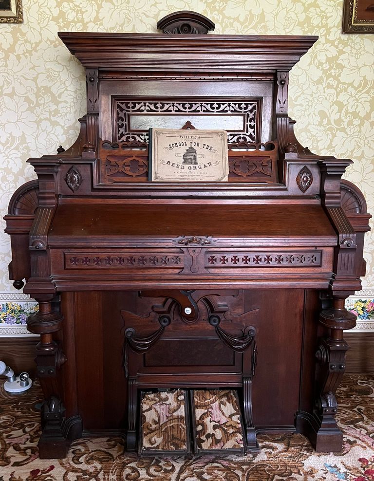 Organ with lid closed