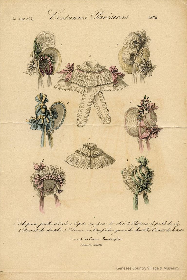 4 Bonnets, 2 Caps, 2 Pelerines