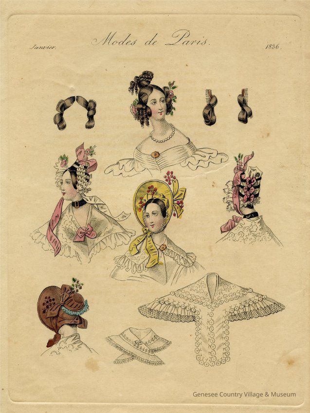 4 Busts, Pelerine, A Bonnet and 3 Hair Pieces - Image 2