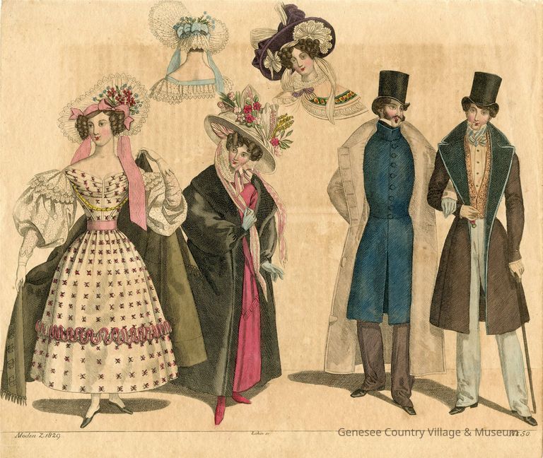 2 Men in Coats, 2 Ladies in Wraps