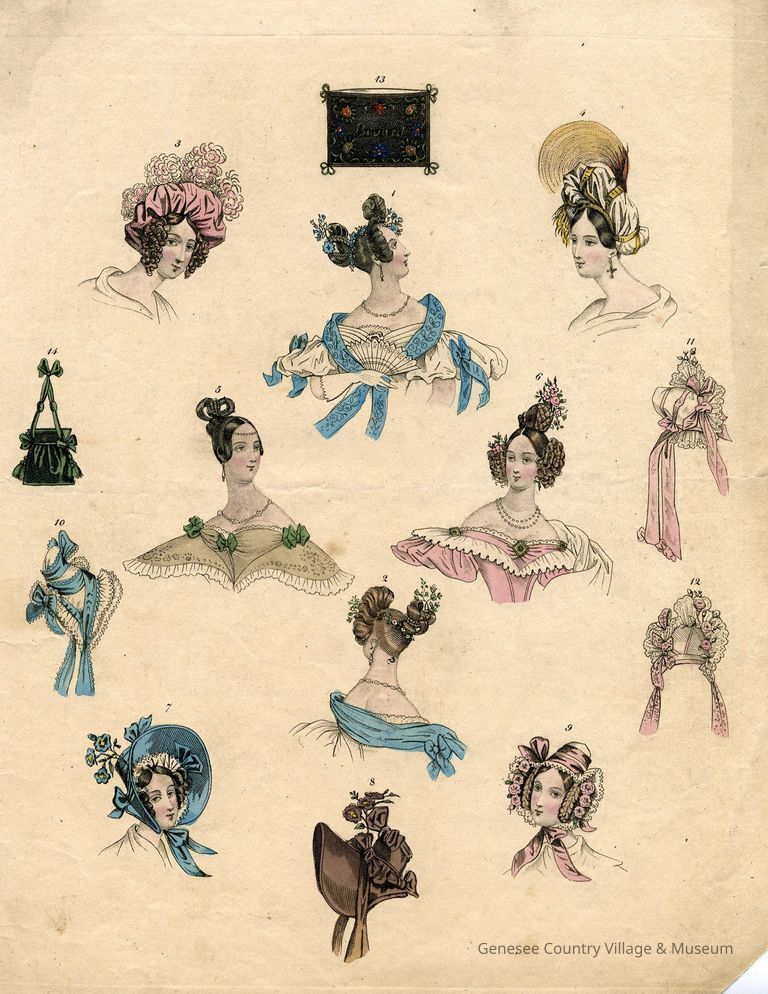 8 Heads and 6 Accessories, Blue Scarf in Center