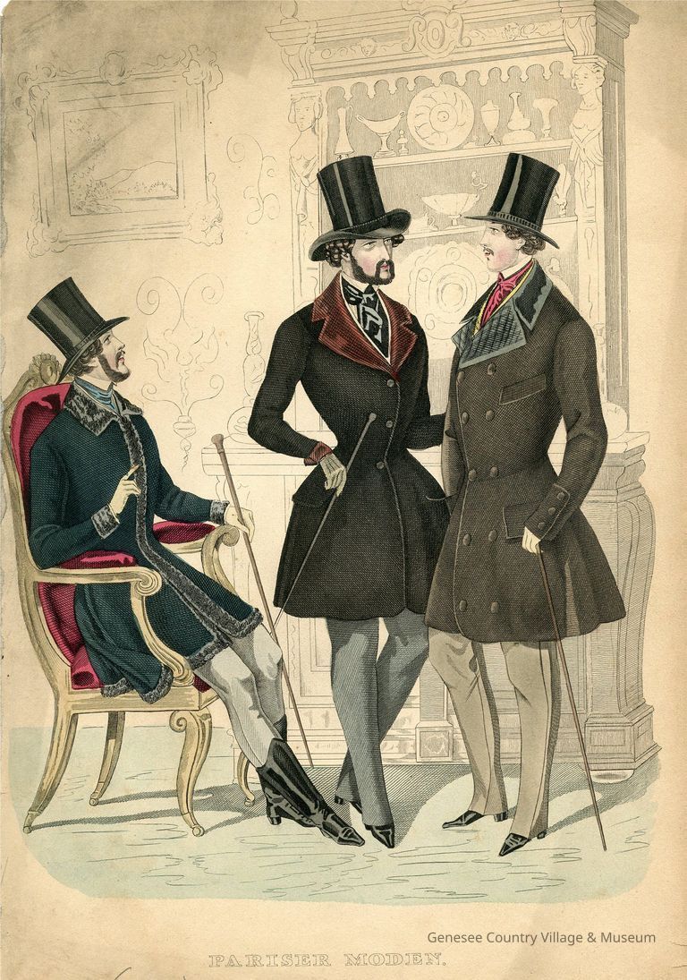 3 Men with Canes, In Warm Coats