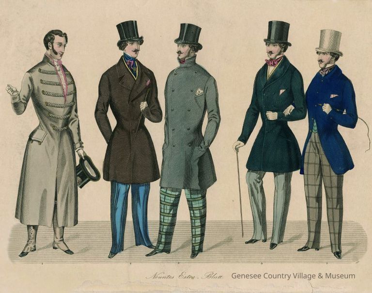 5 Men, Coats with Plaid Pantaloons