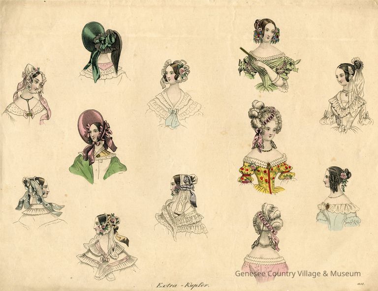 12 Heads Including Front and Back 18th Century Style