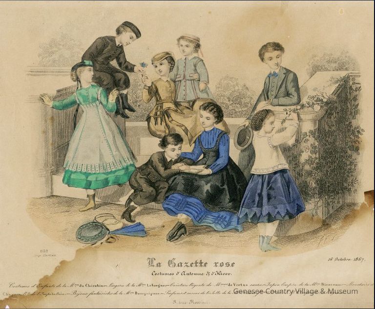 Children Playing on Garden Steps