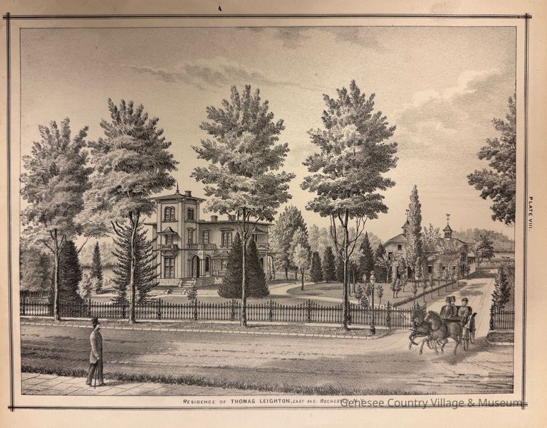 Lithograph of Rochester Houses - Image 2