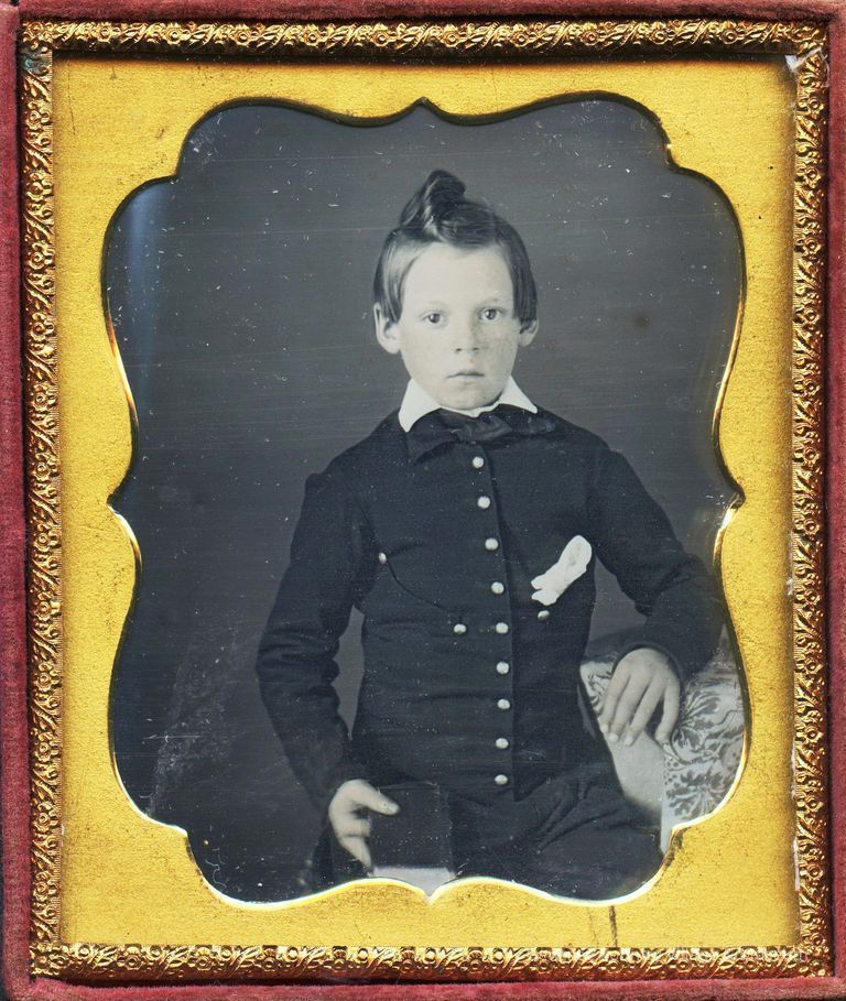 Boy with High Curl
