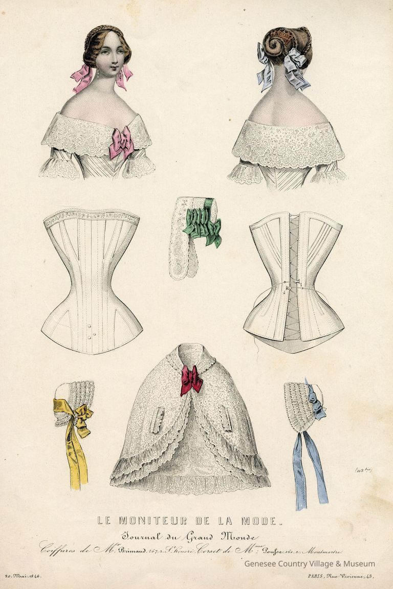 2 Upper Bodies, Corset, Matle, Caps