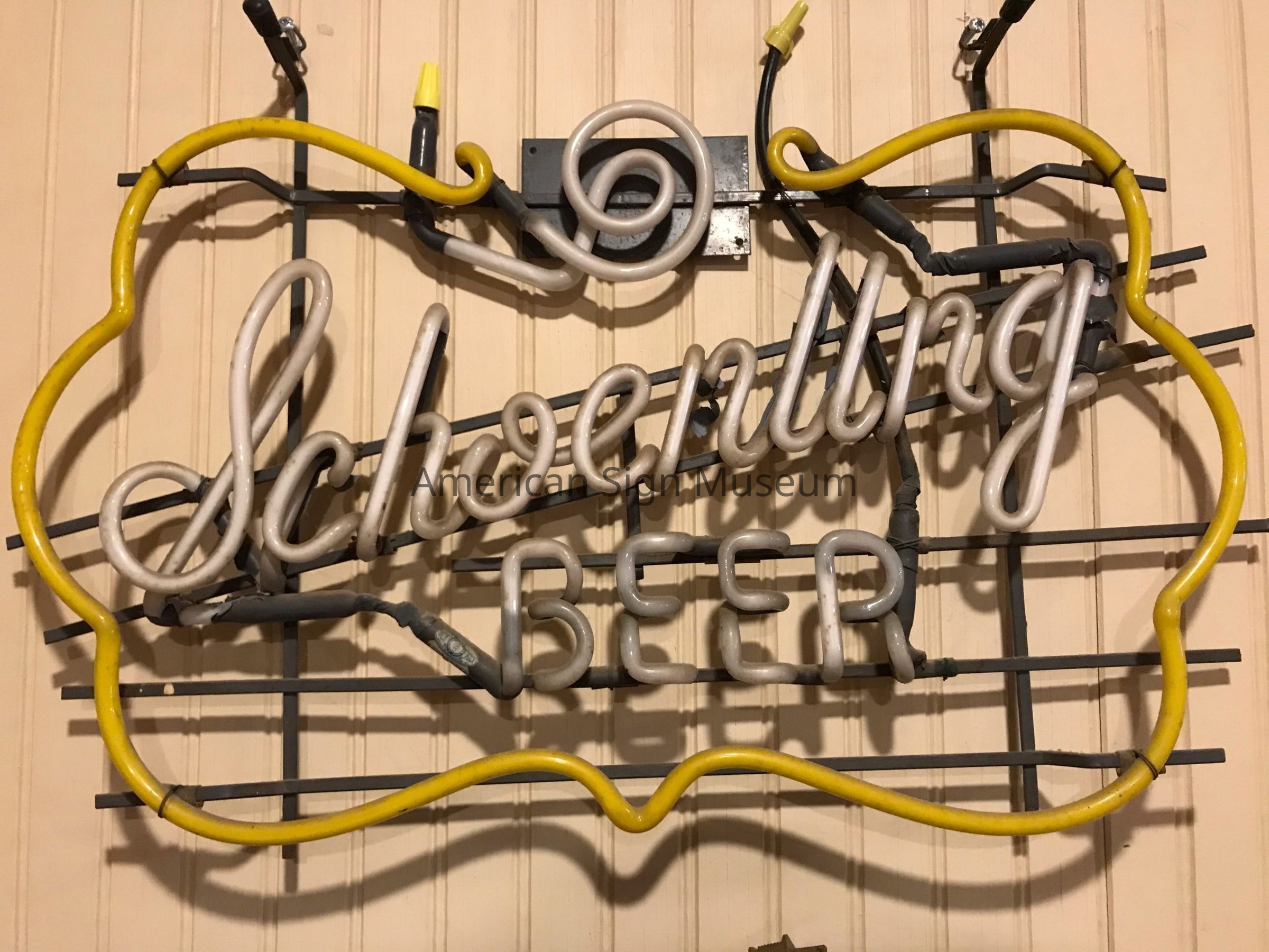 Schoenling Beer Neon Skeleton Point-of-Purchase POP Sign picture number 1