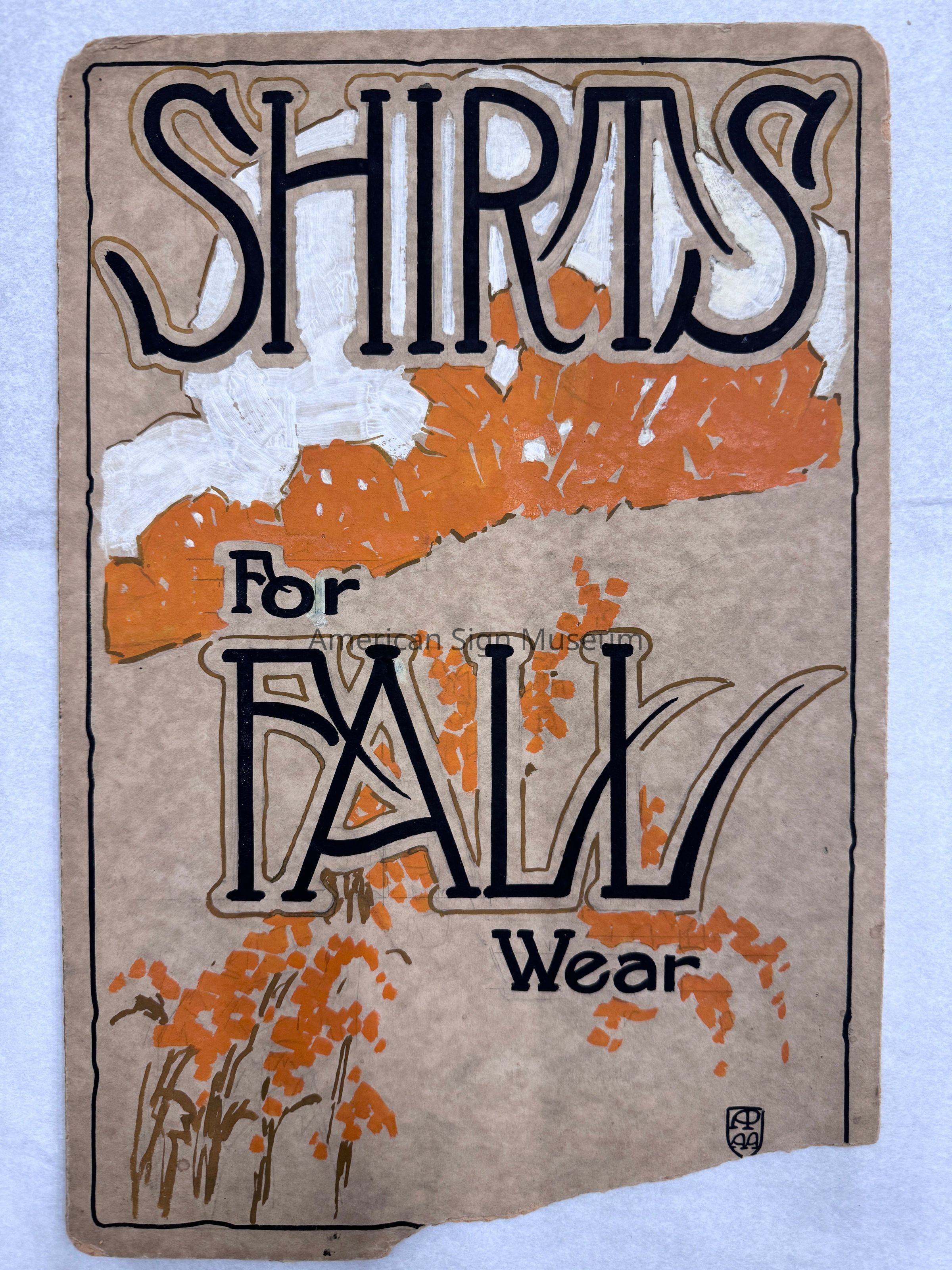 Pfister Art Service Hand-Lettered Showcard Sample picture number 1