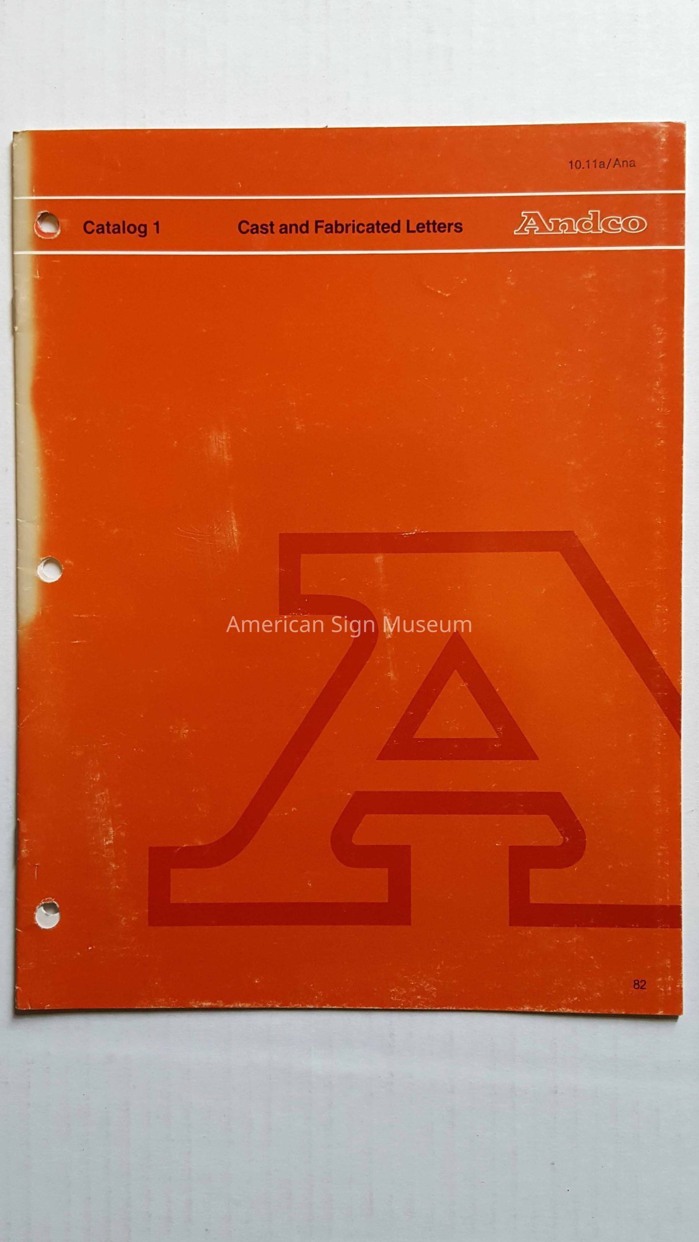 Andco Cast & Fabricated Letters Catalogue picture number 1