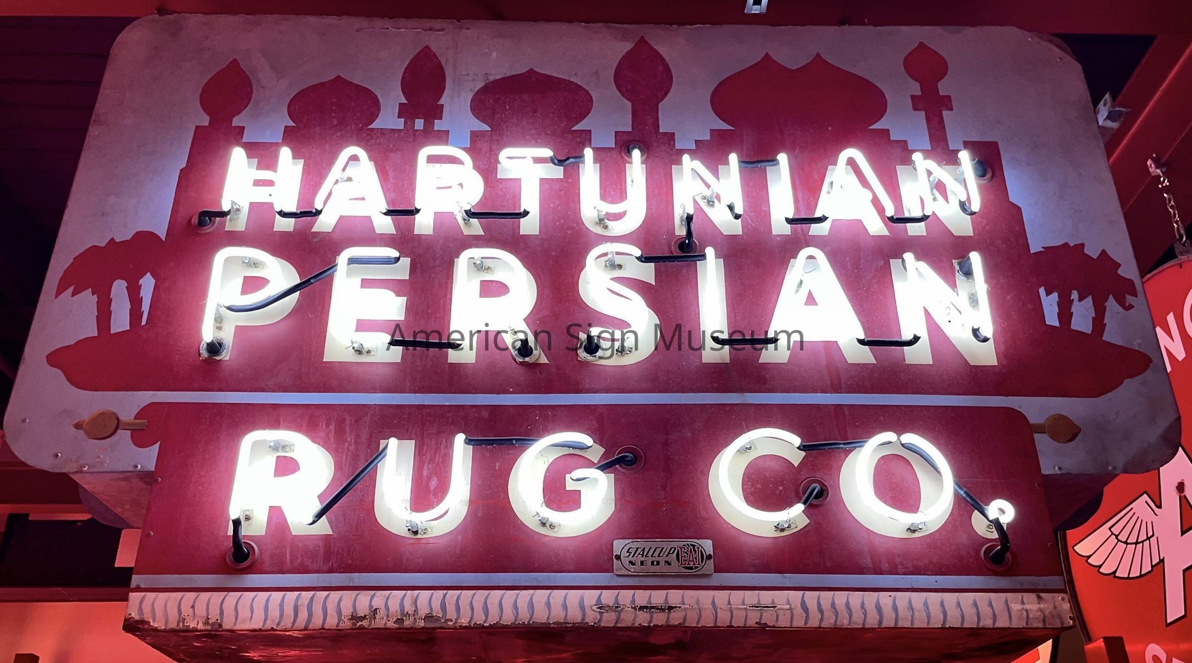 Hartunian Persian Rug Company Double-Faced Sheetmetal and Neon Sign picture number 1
