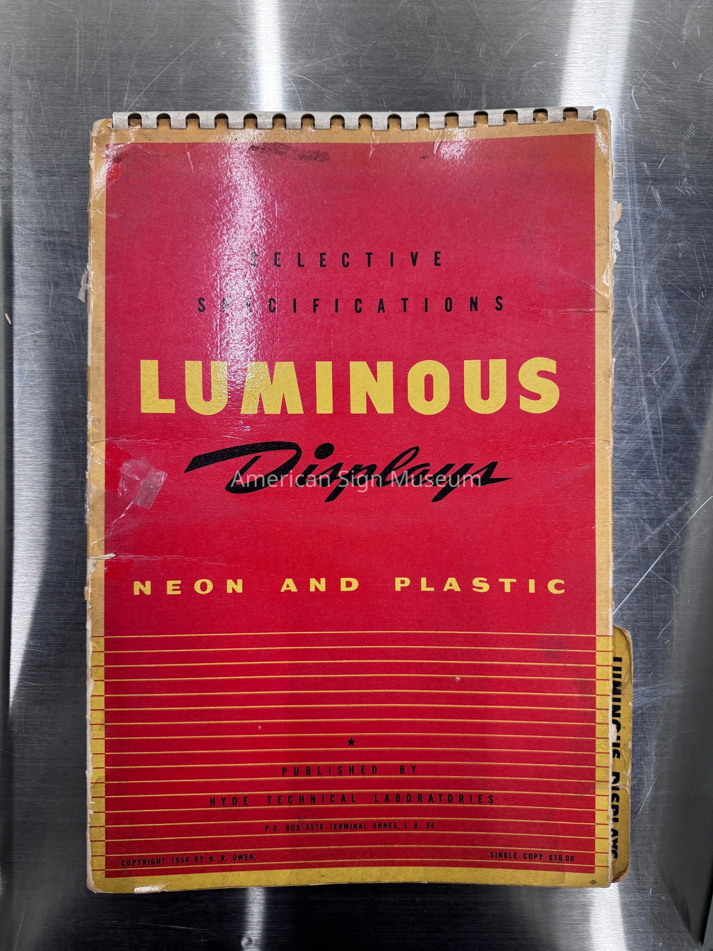 Hyde Laboratories Selective Specifications: Luminous Display Catalogue picture number 1