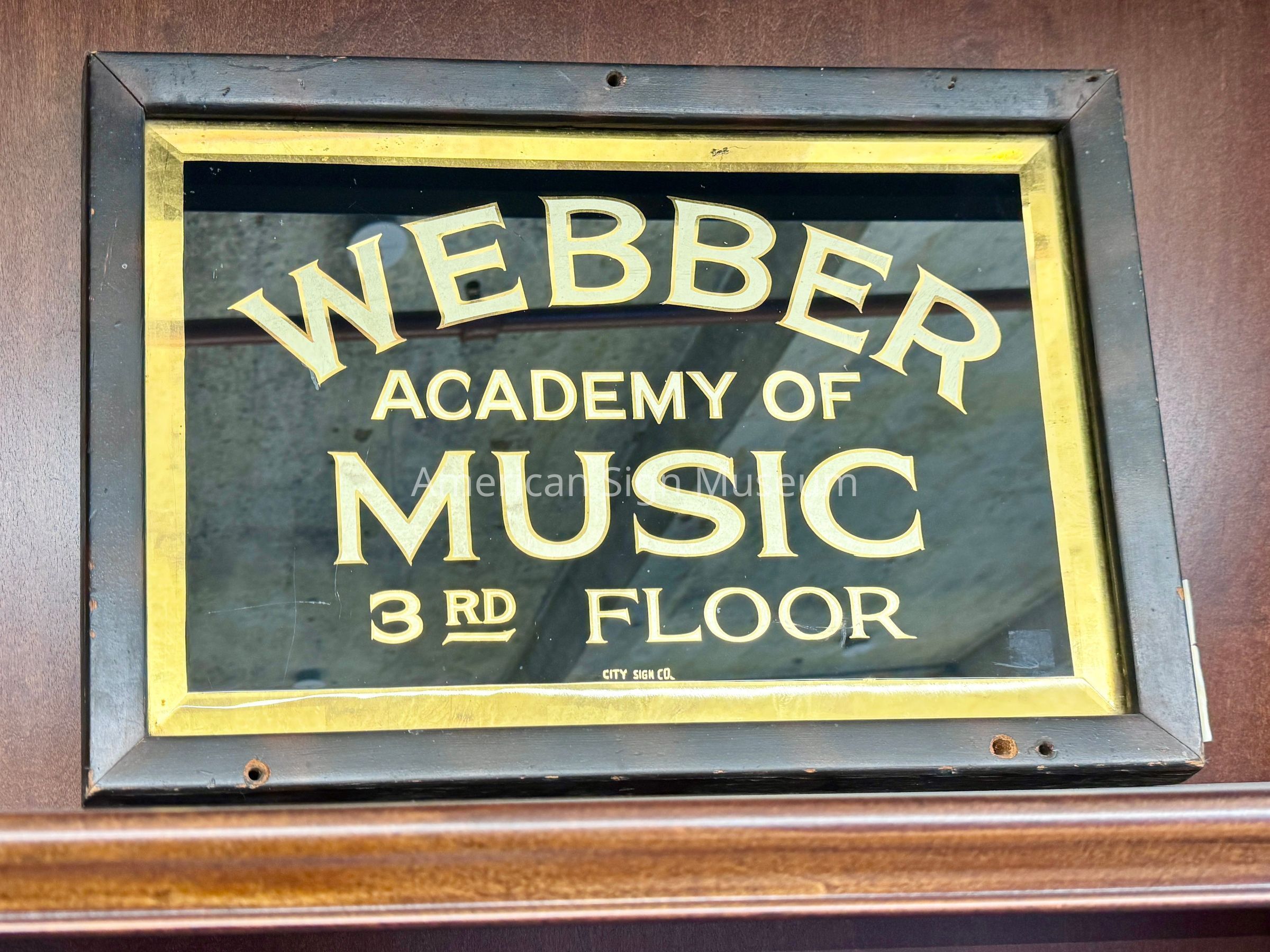 Webber Academy of Music Gold Leaf Sign picture number 1