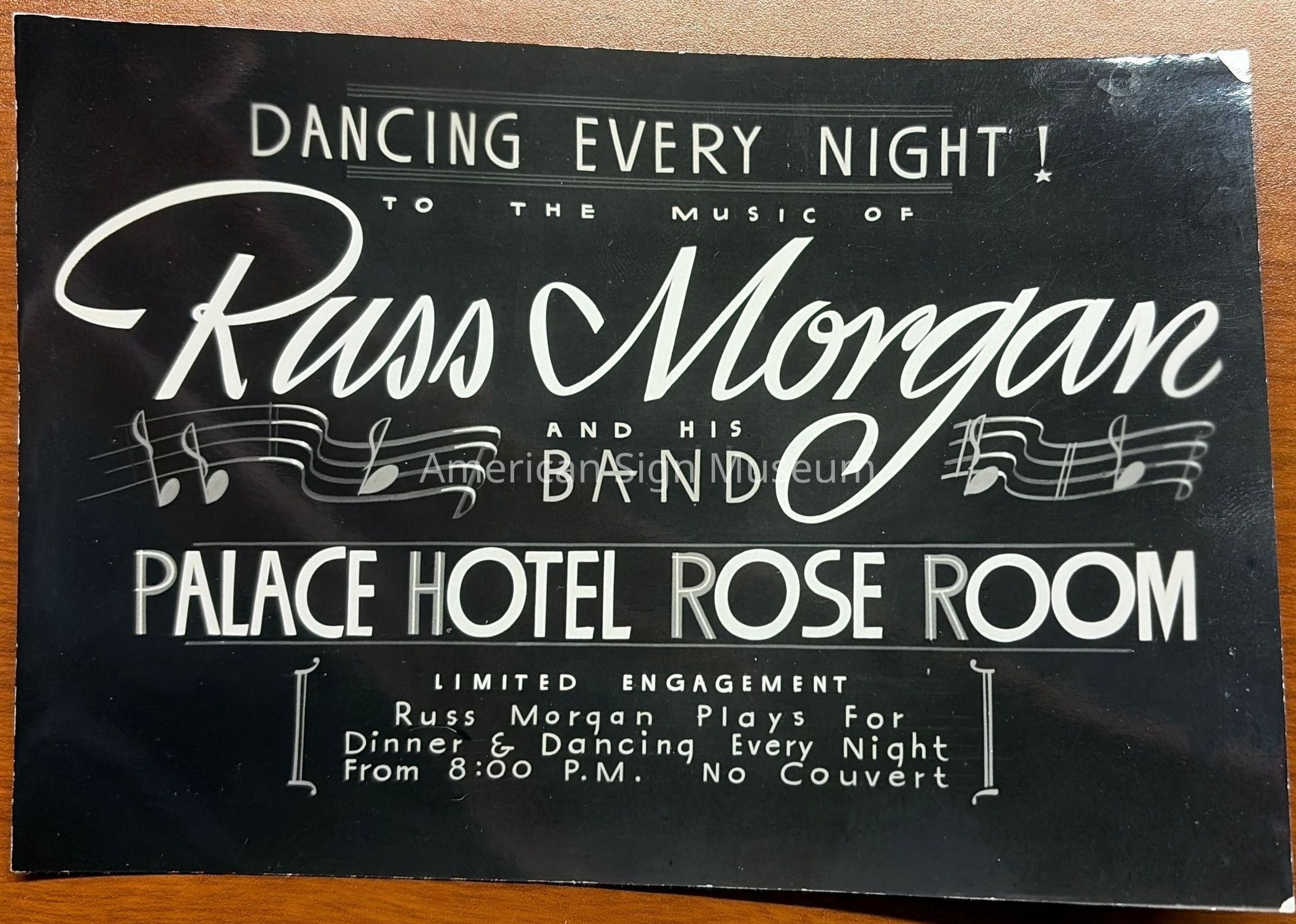 Russ Morgan Show Card Photograph picture number 1