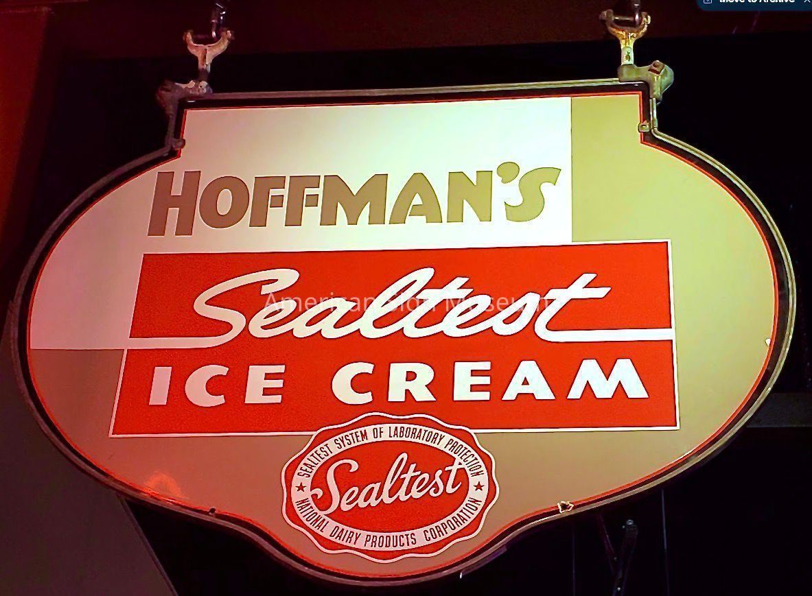 Hoffman's Sealtest Ice Cream Porcelain Enamel Sign picture number 1