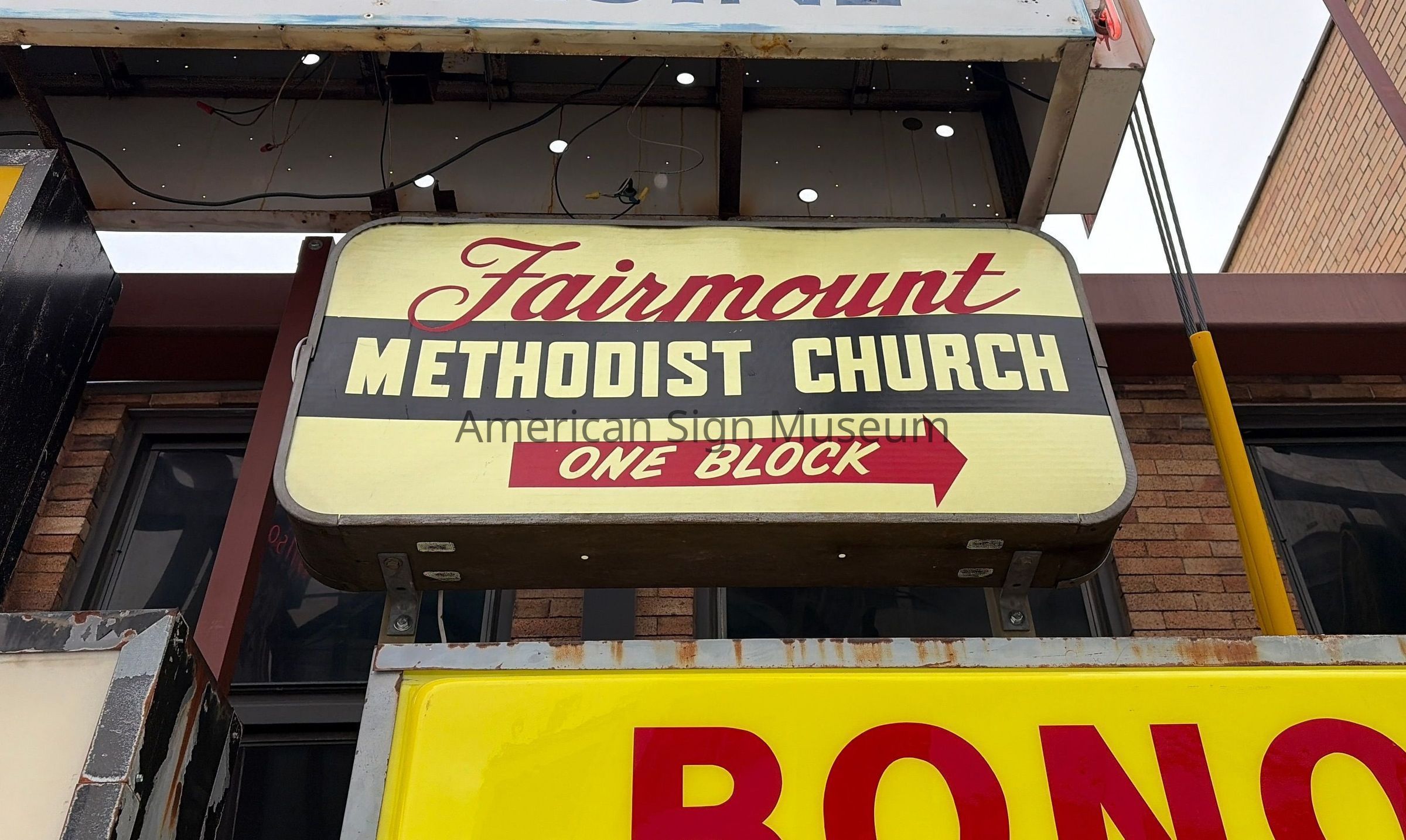 Fairmount Methodist Church Plastic Sign picture number 1