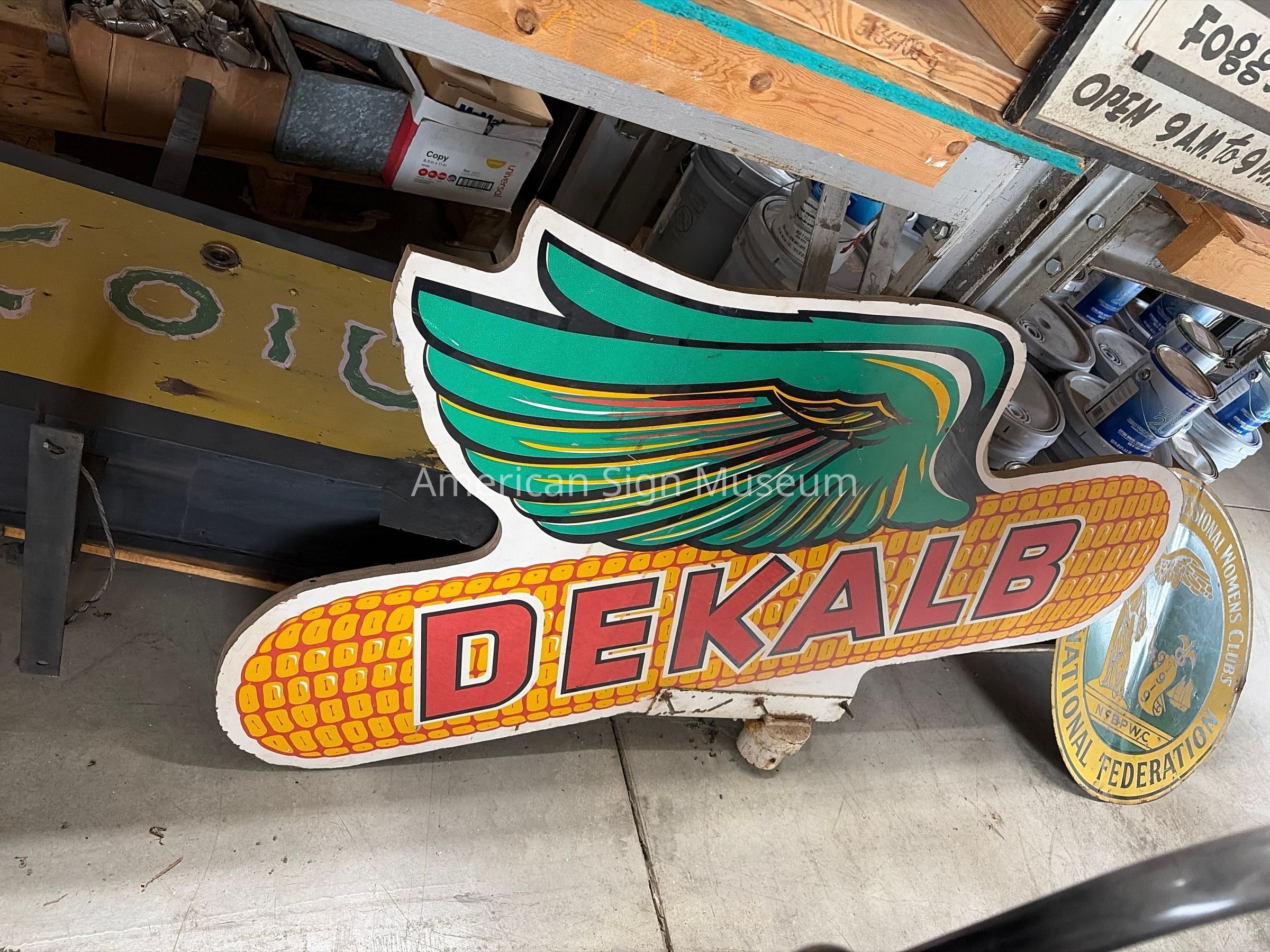 Dekalb Flying Corn Wood Sign picture number 1