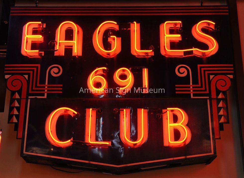 Eagles Club 691 Porcelain Enamel & Neon Sign picture number 1