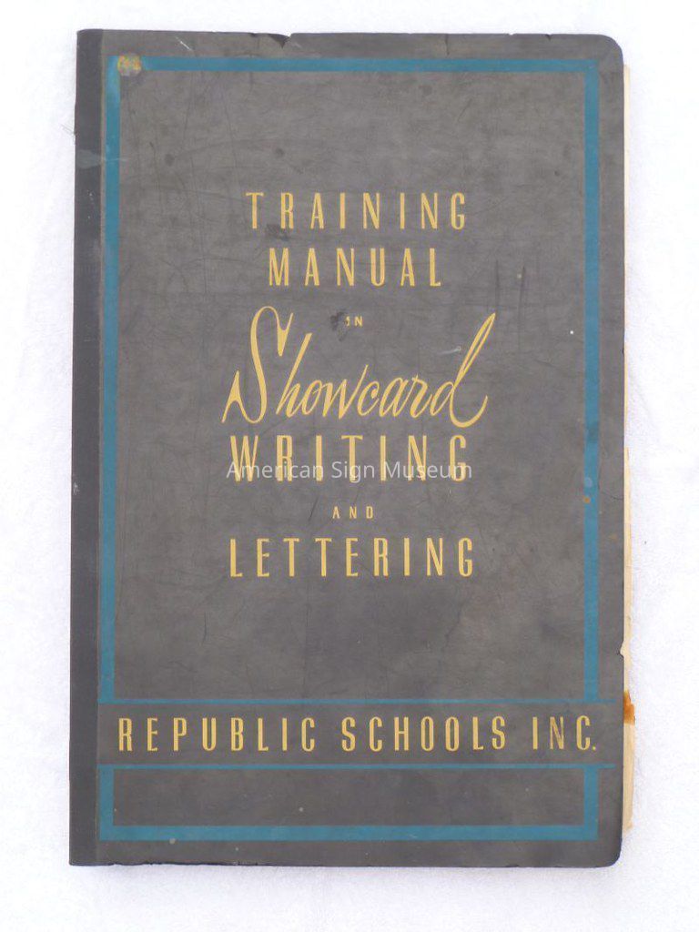 Training Manual in Showcards and Lettering picture number 1