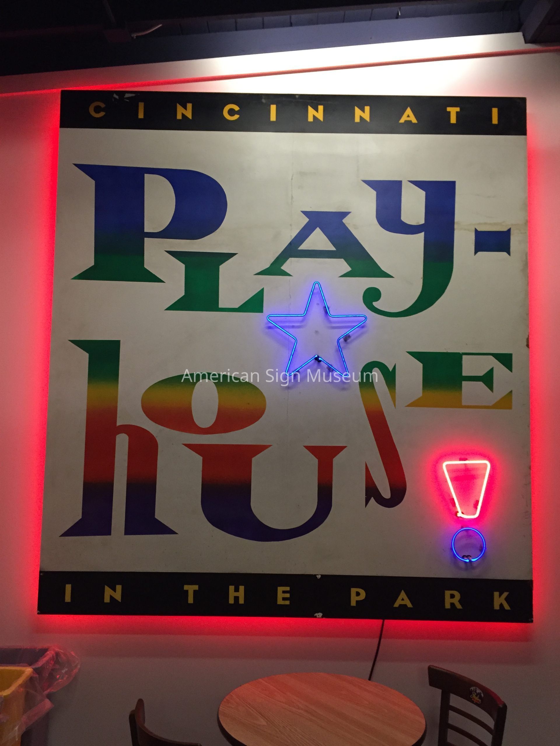Cincinnati Playhouse in the Park Neon Sign picture number 1