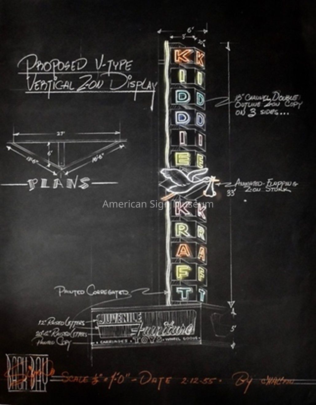 Back Bay Sign Company V-Type Sketch picture number 1
