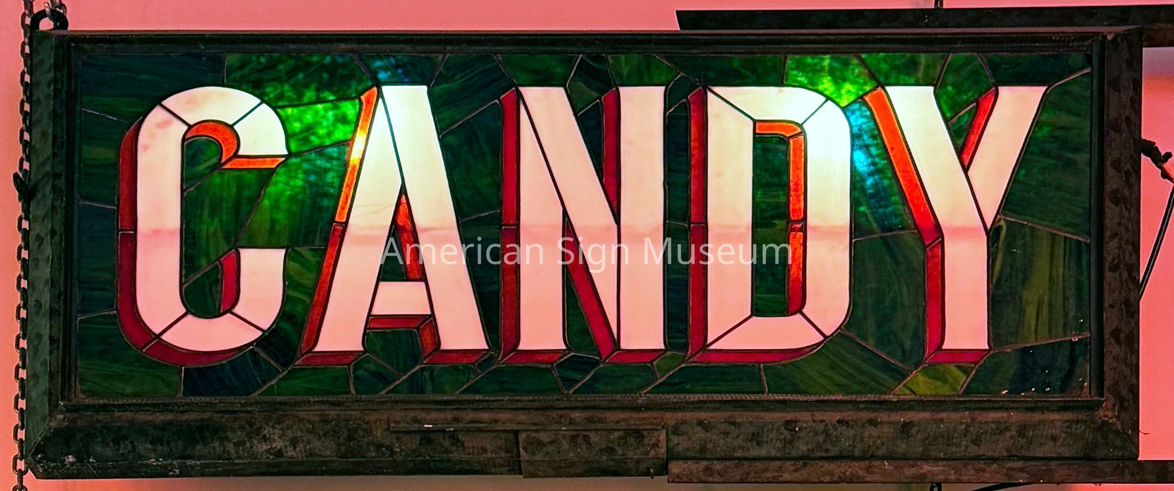Candy Stained Glass Illuminated Sign picture number 1