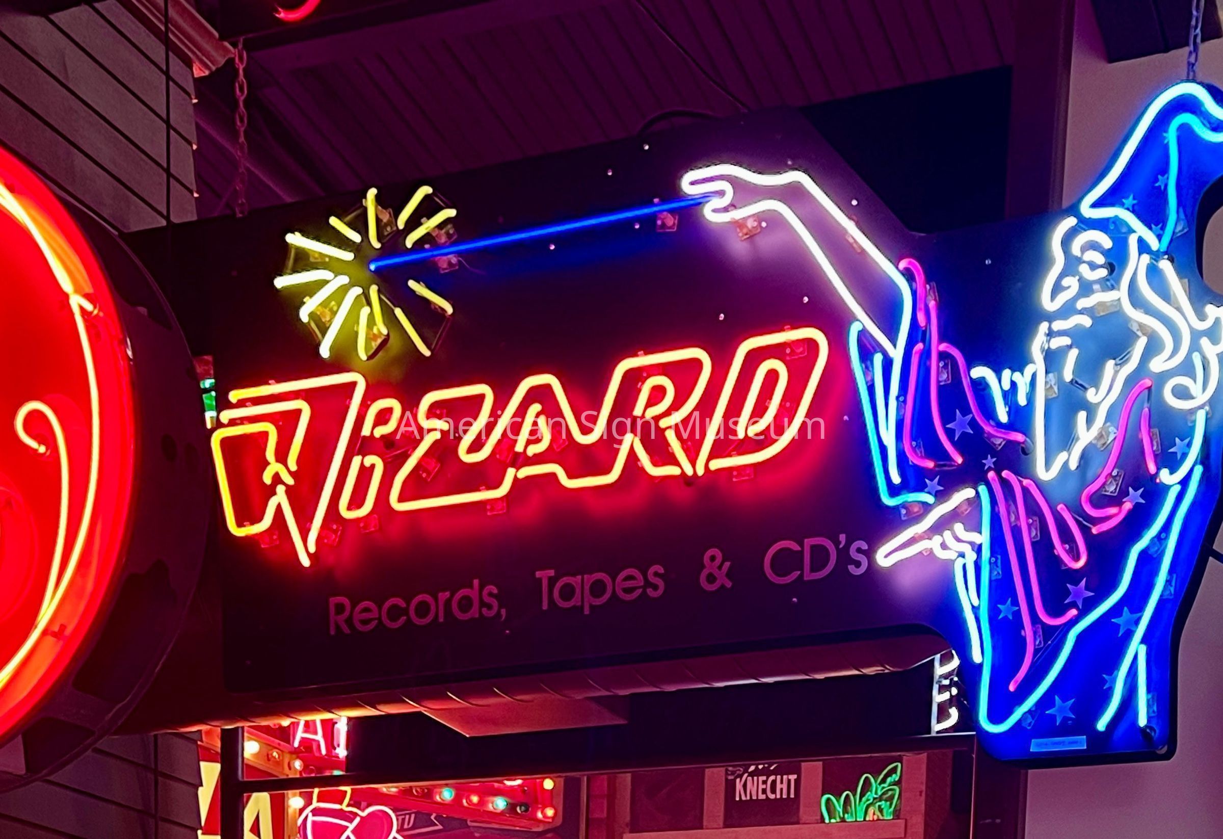 Wizard Records Neon Window Sign picture number 1