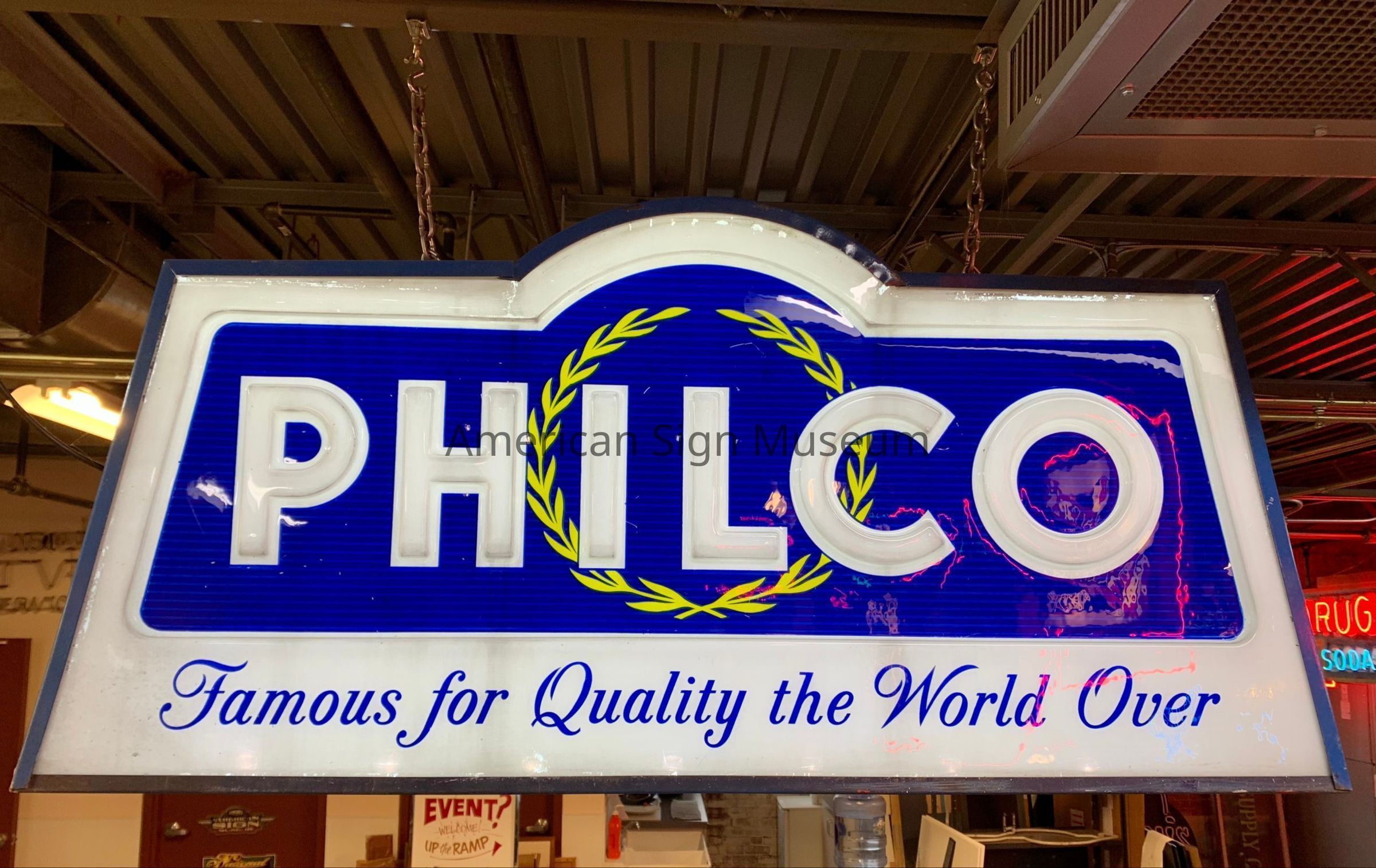 Philco Internally Illuminated Plastic Sign picture number 1