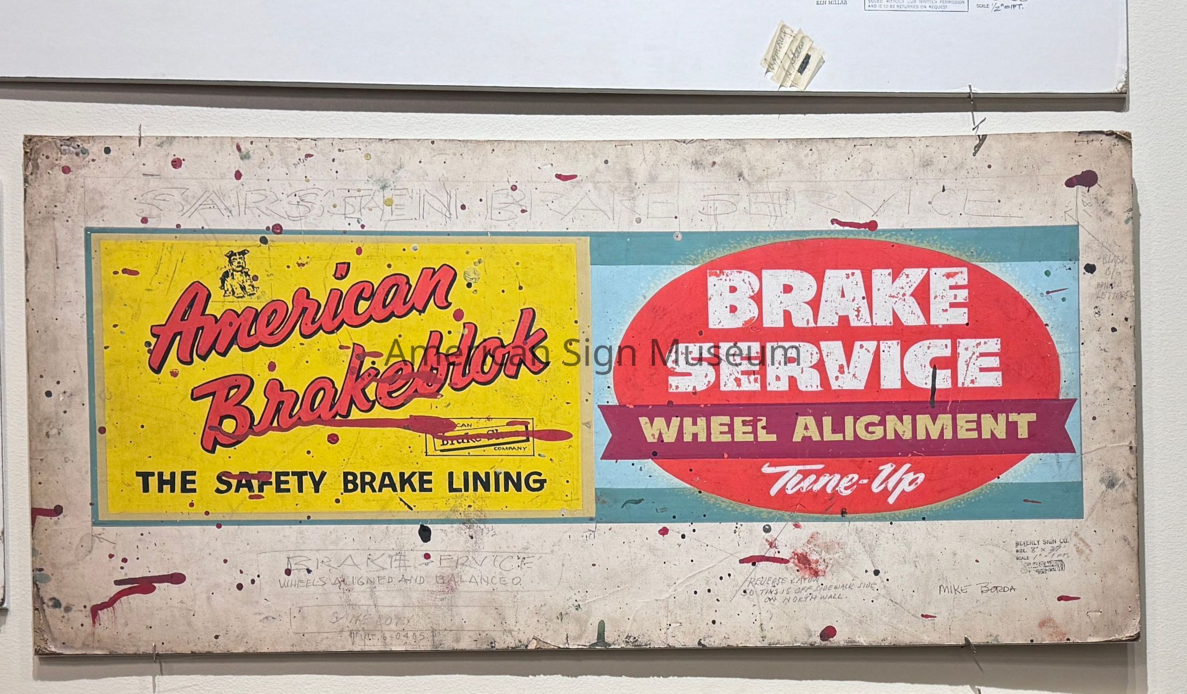 Beverly Sign Co. Sketch - American Brakeblock Brake Service picture number 1