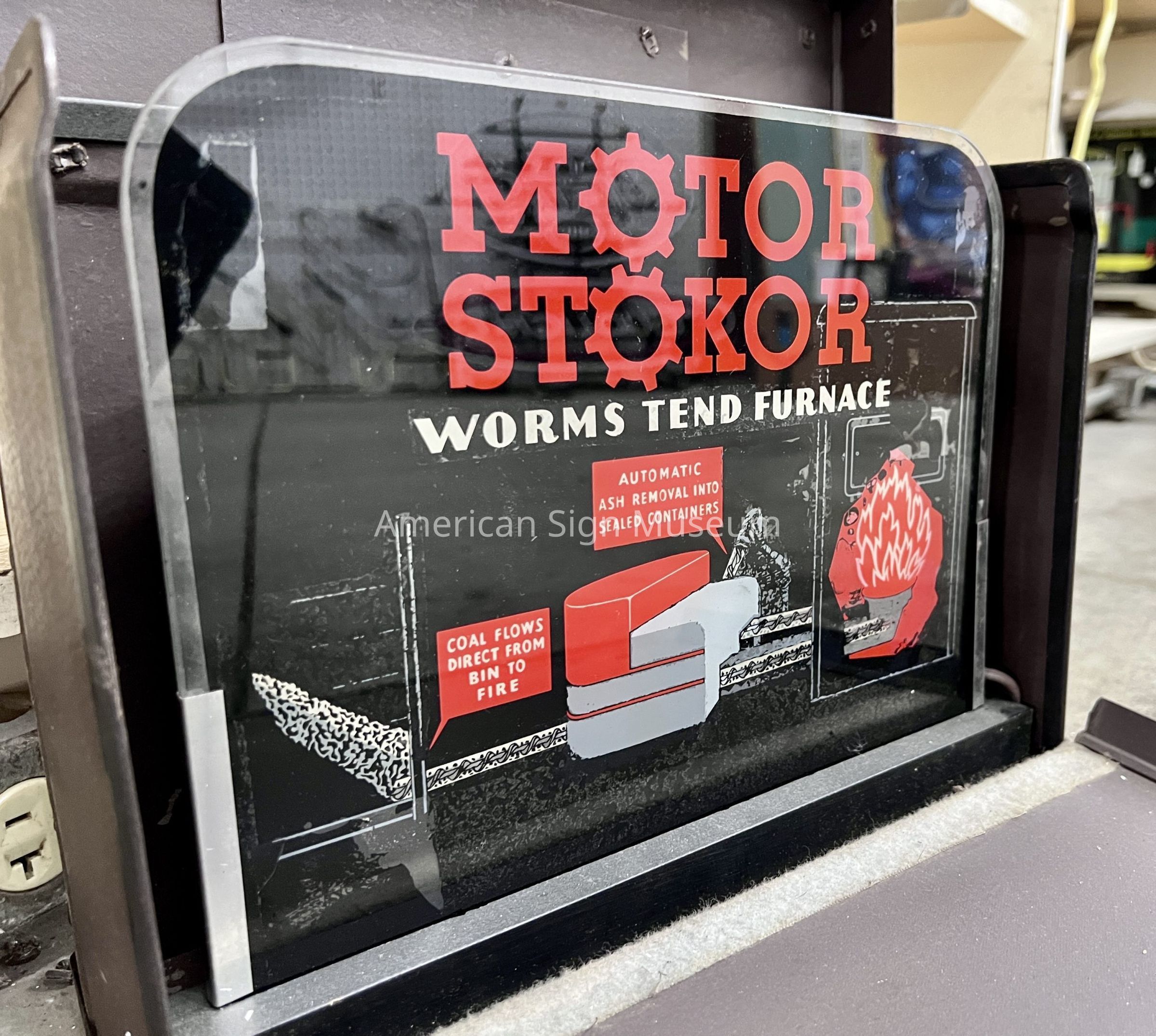 Motor Stokor Glass Salesman Sample Sign picture number 1