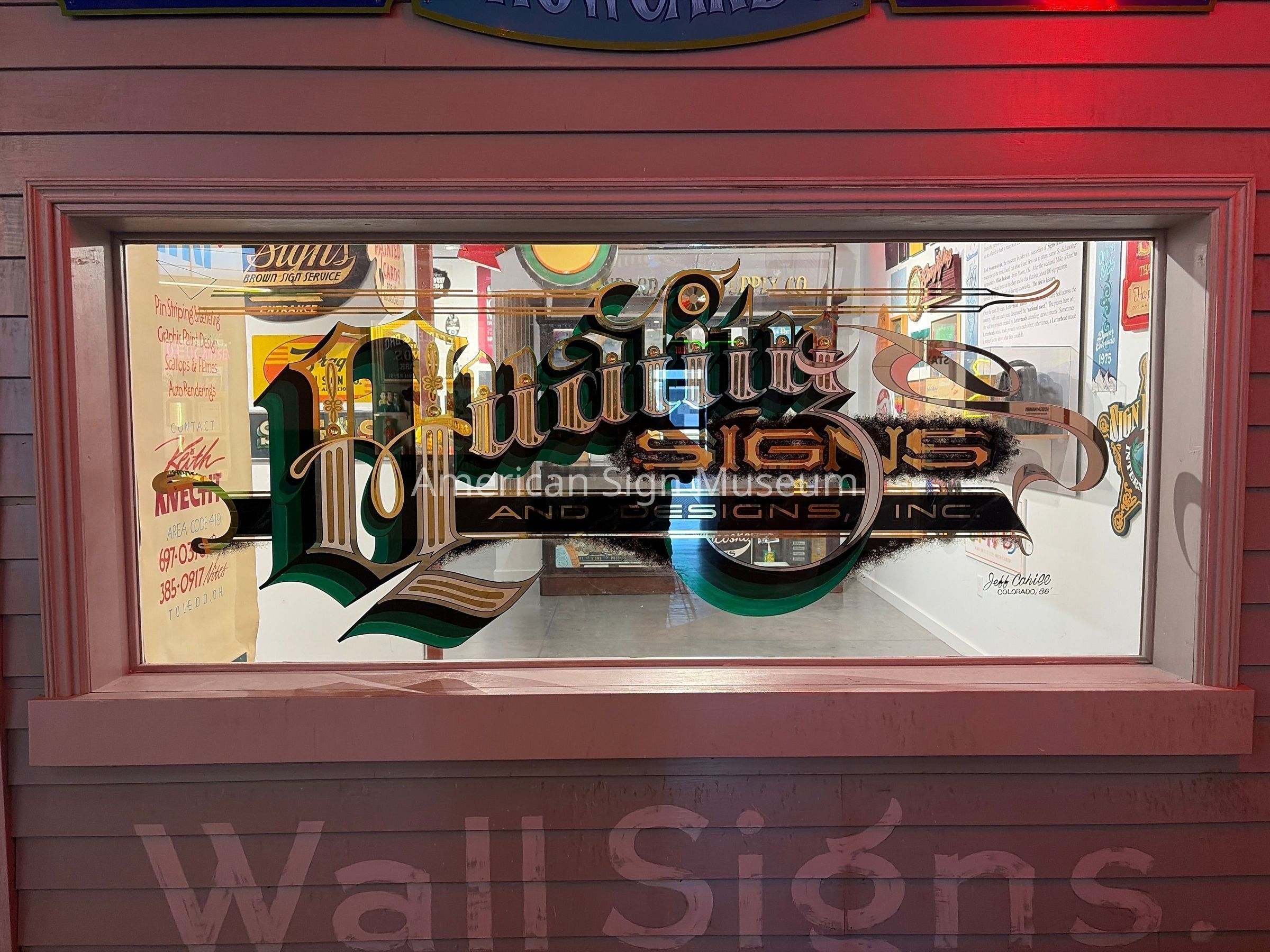 Quality Signs & Designs Goldleaf Glass Window picture number 1