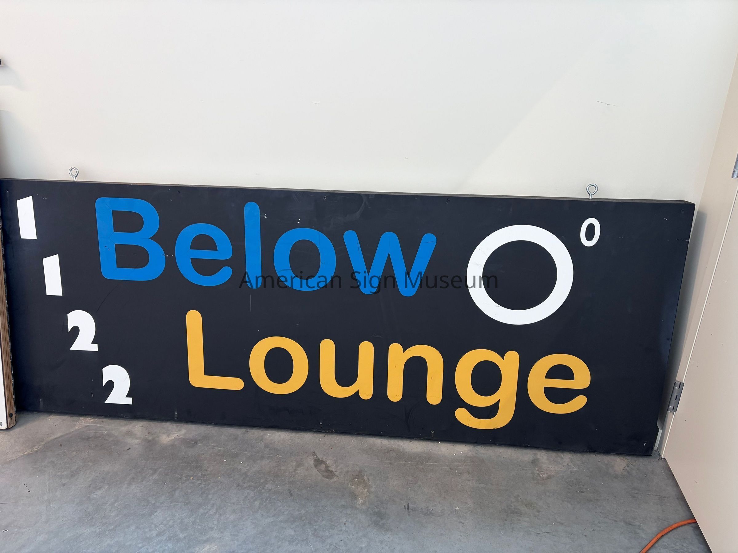 Below 0 Lounge Metal Sign picture number 1
