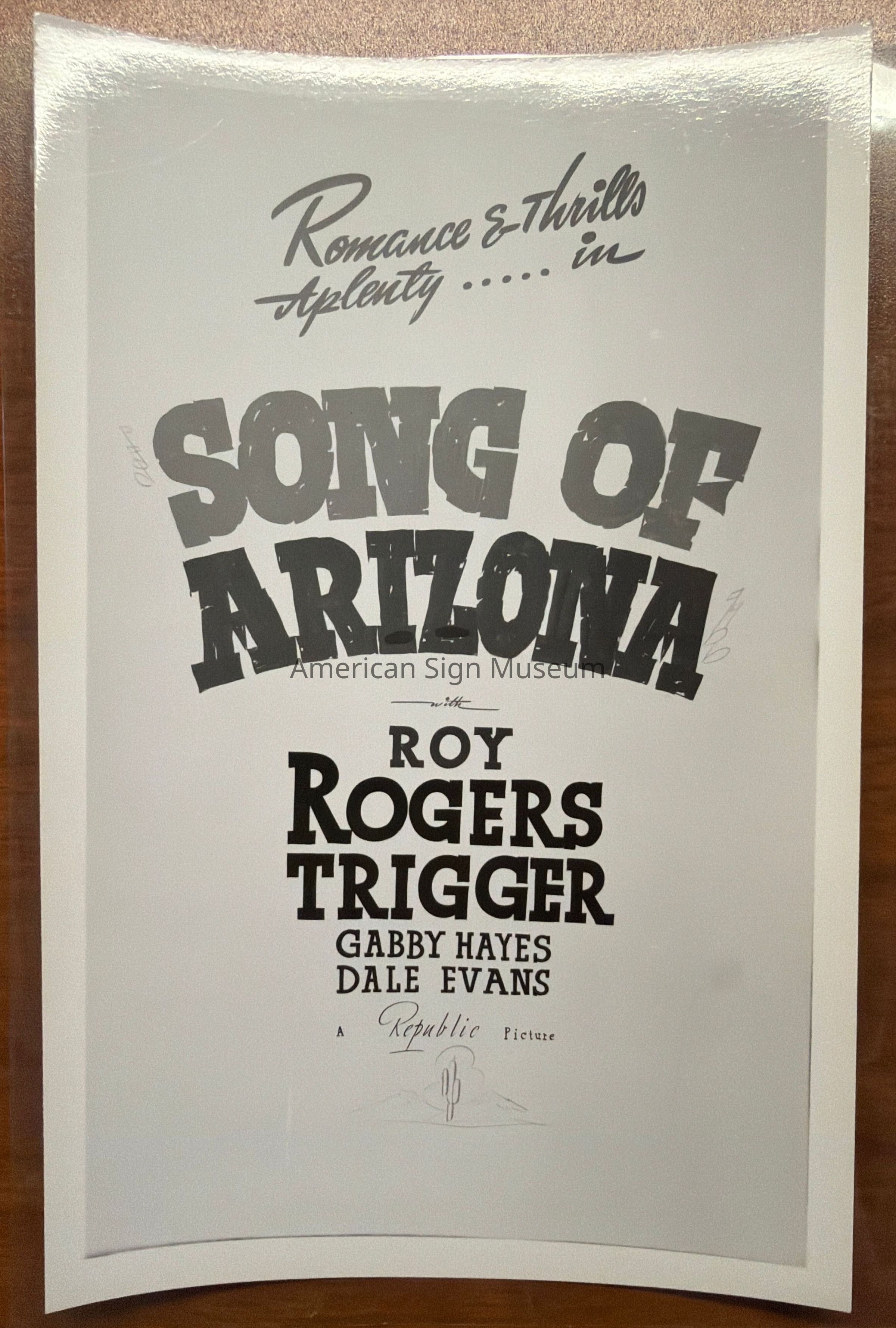 Song of Arizona Showcard Photograph picture number 1