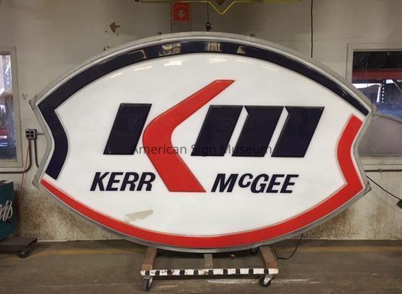 Kerr McGee Internally Illuminated Plastic Sign picture number 1