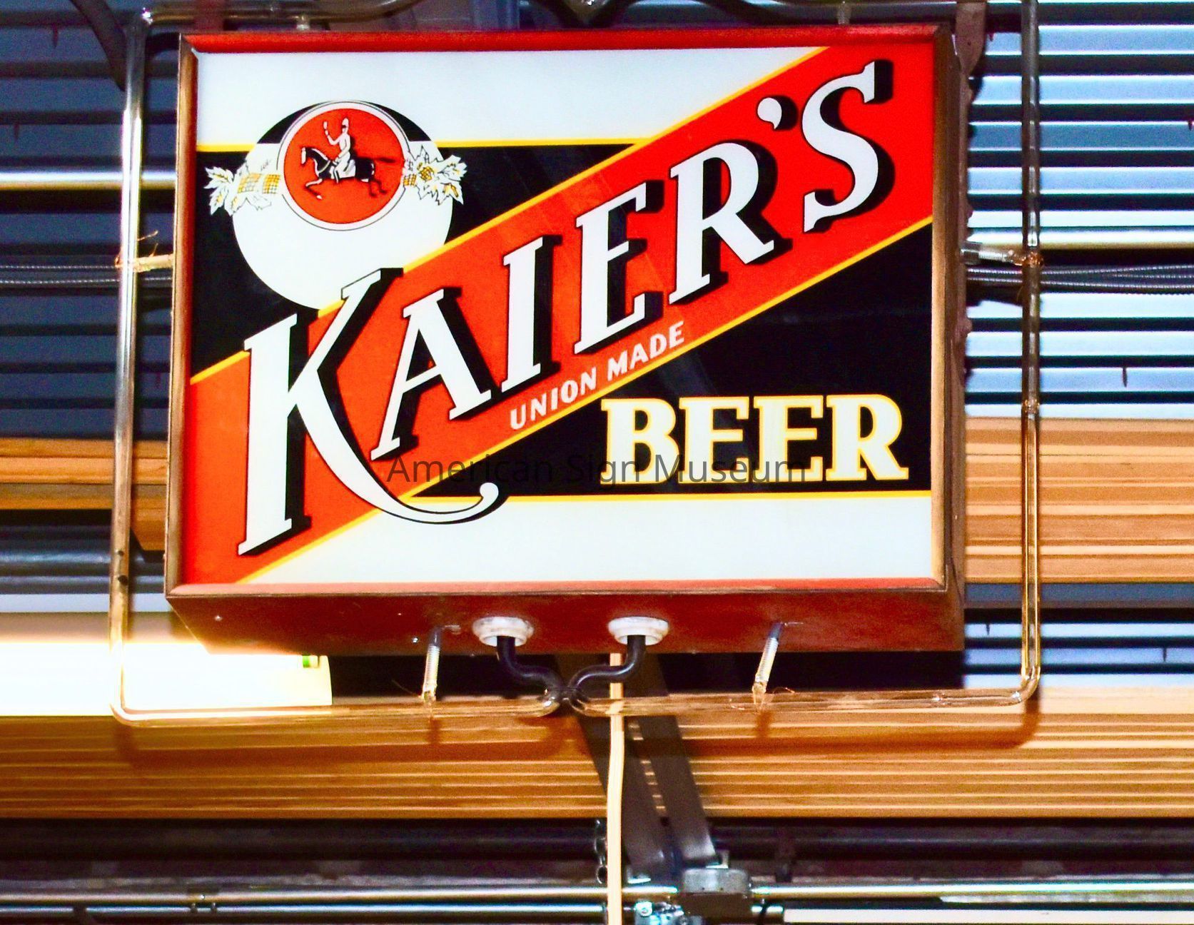 Kaier's Beer Reverse Glass Sign picture number 1